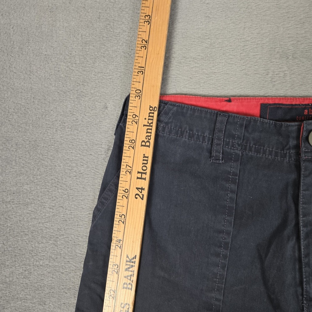 Vtg Abercrombie Fitch Cargo Shorts Youth 16 Navy Cargo Utility Paratroop *READ - Picture 10 of 10